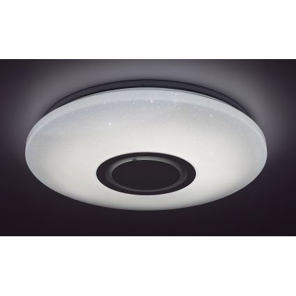 Rabalux - LED RGB dimmbar taklampa med högtalare LED/24W/230V Wi-Fi Tuya + fjärrkontroll Ø 40 cm