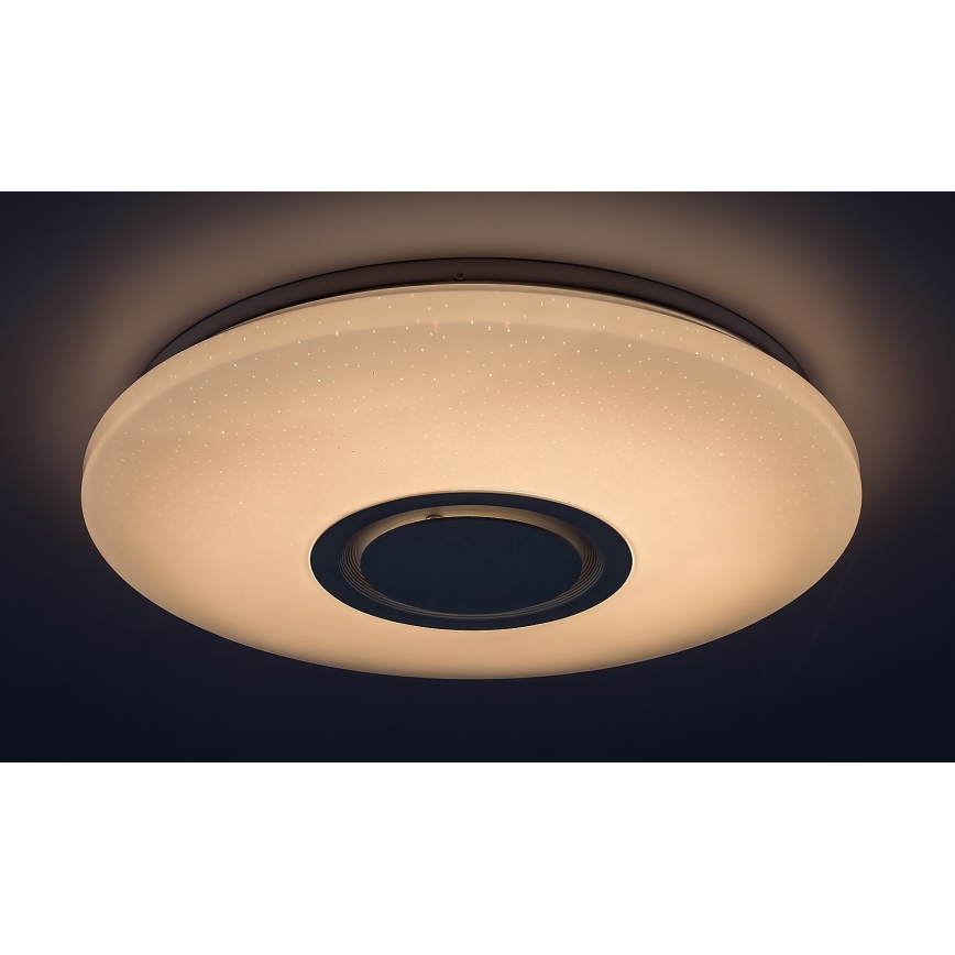 Rabalux - LED RGB dimmbar taklampa med högtalare LED/24W/230V Wi-Fi Tuya + fjärrkontroll Ø 40 cm