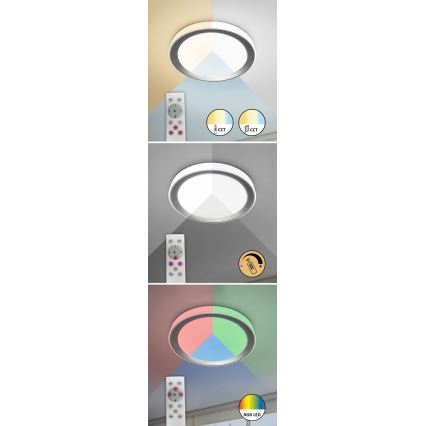 Rabalux - LED RGB dimbar taklampa LED/40W/230V 2700-6500K Wi-Fi Tuya + fjärrkontroll