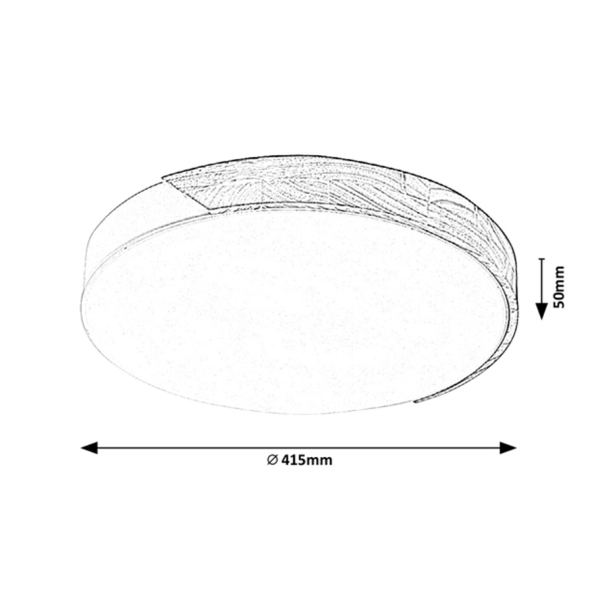Rabalux - LED taklampa LED/24W/230V svart/ek