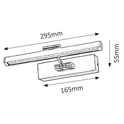 Rabalux - LED tavelbelysning LED/5W/230V