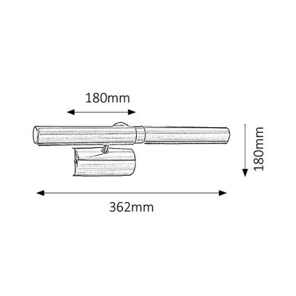 Rabalux 3642 - bildljus 2xE14/40W/230V