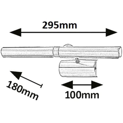 Rabalux 3644 - LED bildljus 2xG9/2W/230V