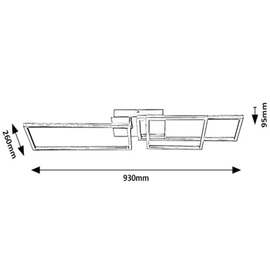 Rabalux - LED Taklampa LED/44W/230V vit