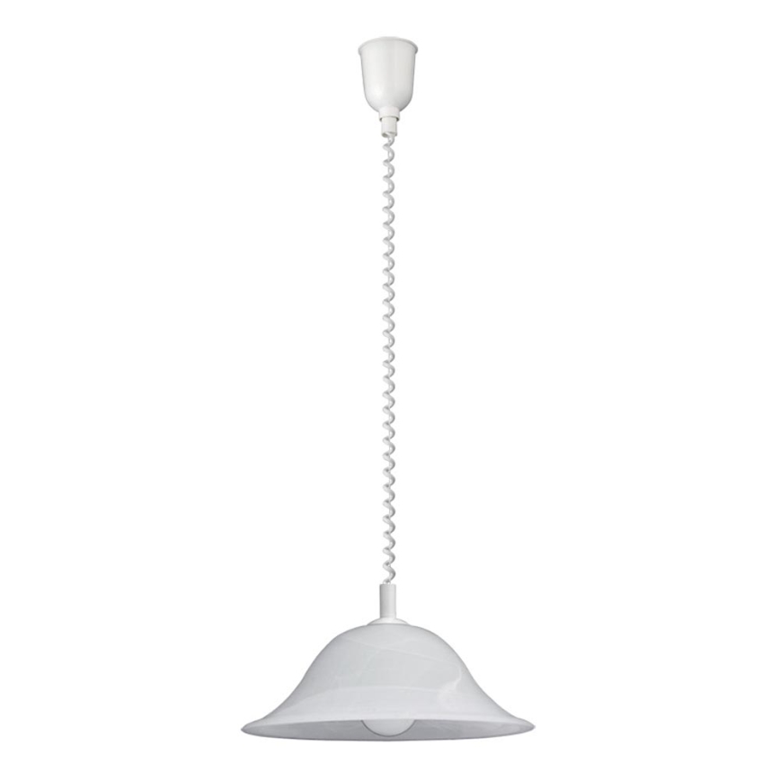 Rabalux 3904 - Ljuskrona Pull-down ALABASTRO 1xE27/60W/230V