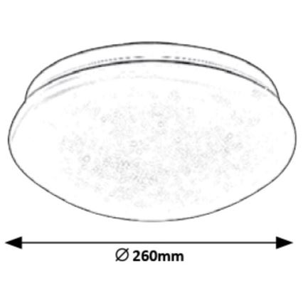 Rabalux 3936 - LED Takbelysning LUCAS LED/12W/230V