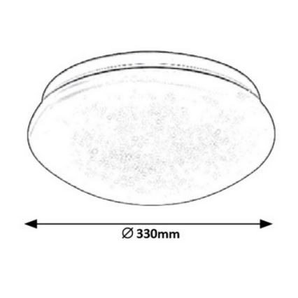 Rabalux 3937 - LED Takbelysning LUCAS LED/18W/230V