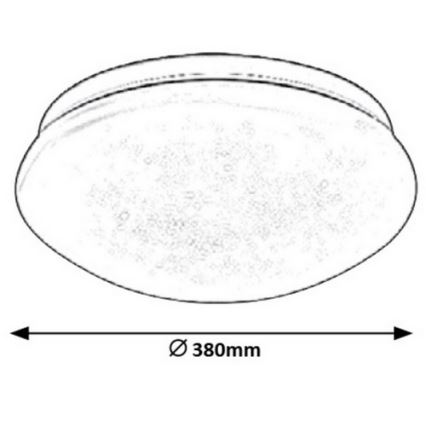 Rabalux 3938 - LED Takbelysning LUCAS LED/24W/230V
