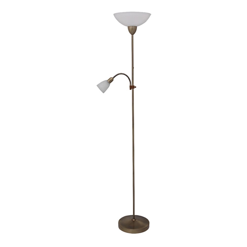 Rabalux 4019 - Golvlampa PEARL CLASSIC 1xE27/60W+1xE14/40W
