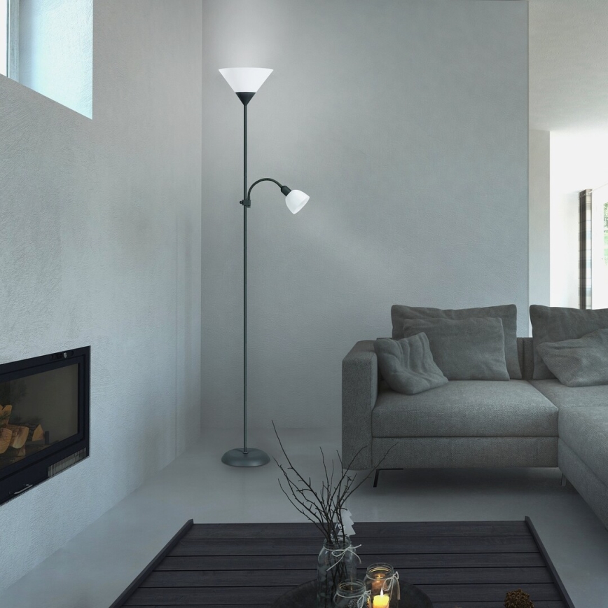 Rabalux 4062 - Golvlampa ACTION 1xE27/100W+E14/25W