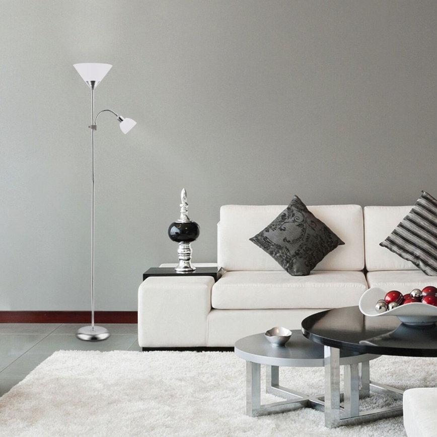 Rabalux 4064 - Golvlampa ACTION 1xE27/100W+E14/25W