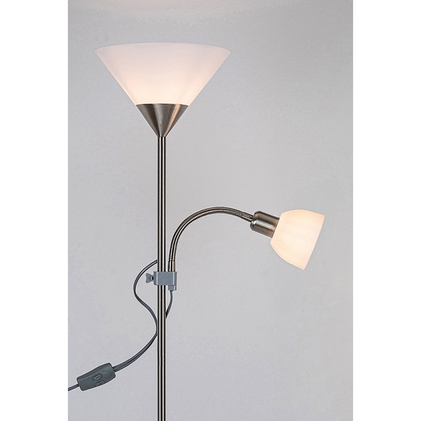 Rabalux 4064 - Golvlampa ACTION 1xE27/100W+E14/25W