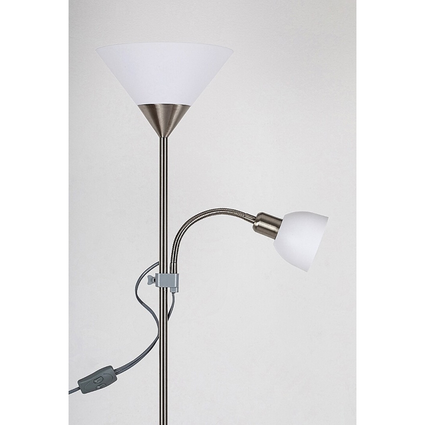 Rabalux 4064 - Golvlampa ACTION 1xE27/100W+E14/25W