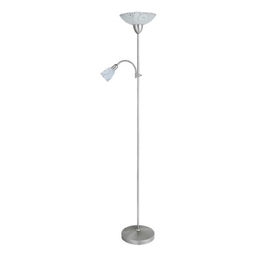 Rabalux 4091 - Golvlampa HARMONY LUX 1xE27/100W + 1xE14/40W