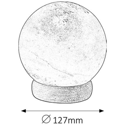 Rabalux - Salt lampa 1xE14/15W/230V acacia	 2,6 kg