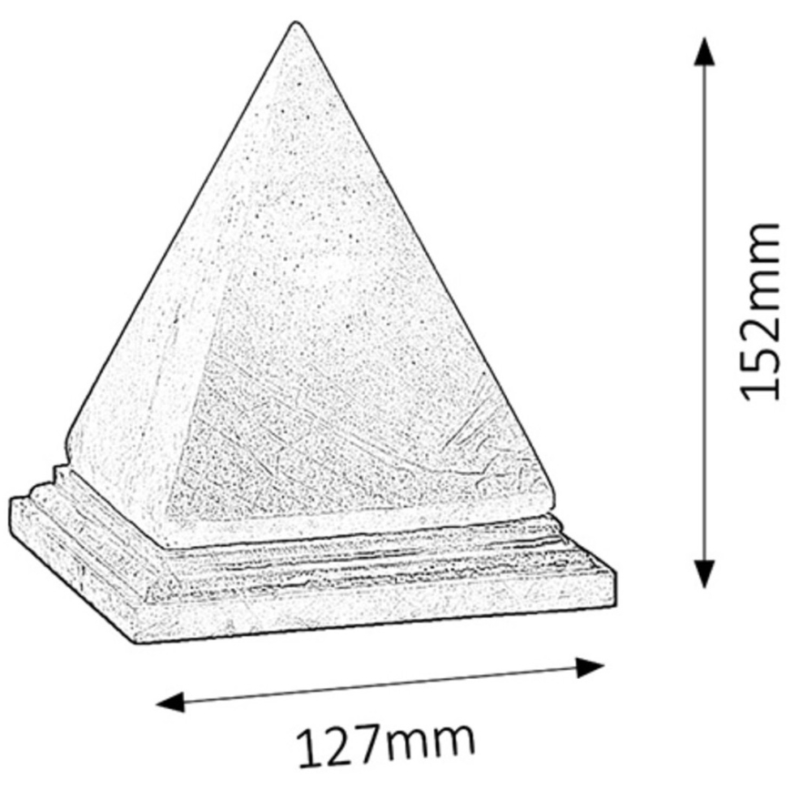 Rabalux - Salt lampa 1xE14/15W/230V acacia	 2,8 kg