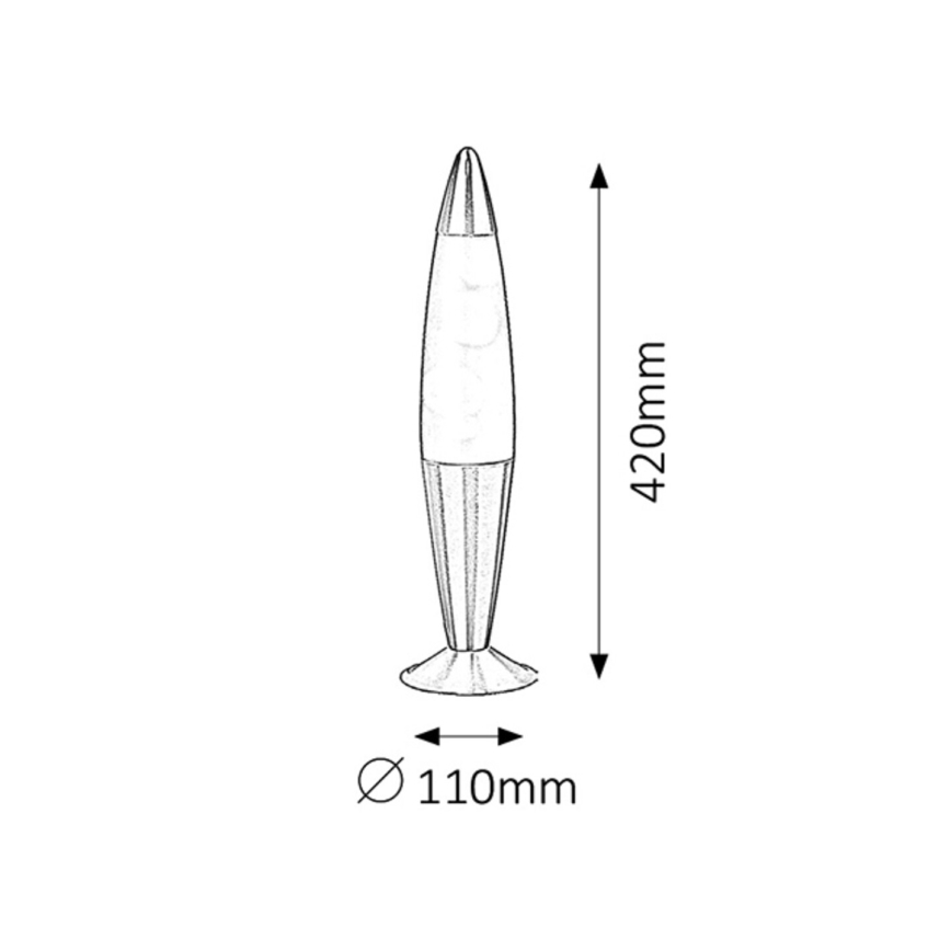 Rabalux 4108 - Lavalampa LOLLIPOP 1xE14/25W/230V