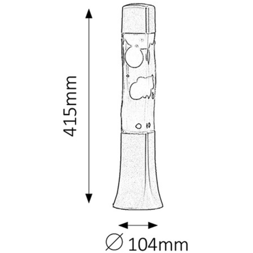 Rabalux 4110 - Lavalampa MARSHAL 1xE14/25W/230V