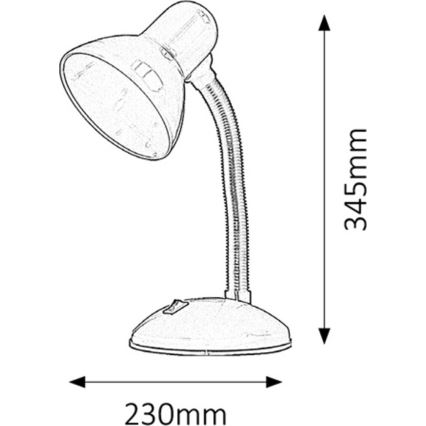 Rabalux 4169 - Bordslampa DYLAN 1xE27/40W/230V