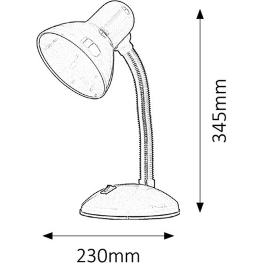 Rabalux 4169 - Bordslampa DYLAN 1xE27/40W/230V
