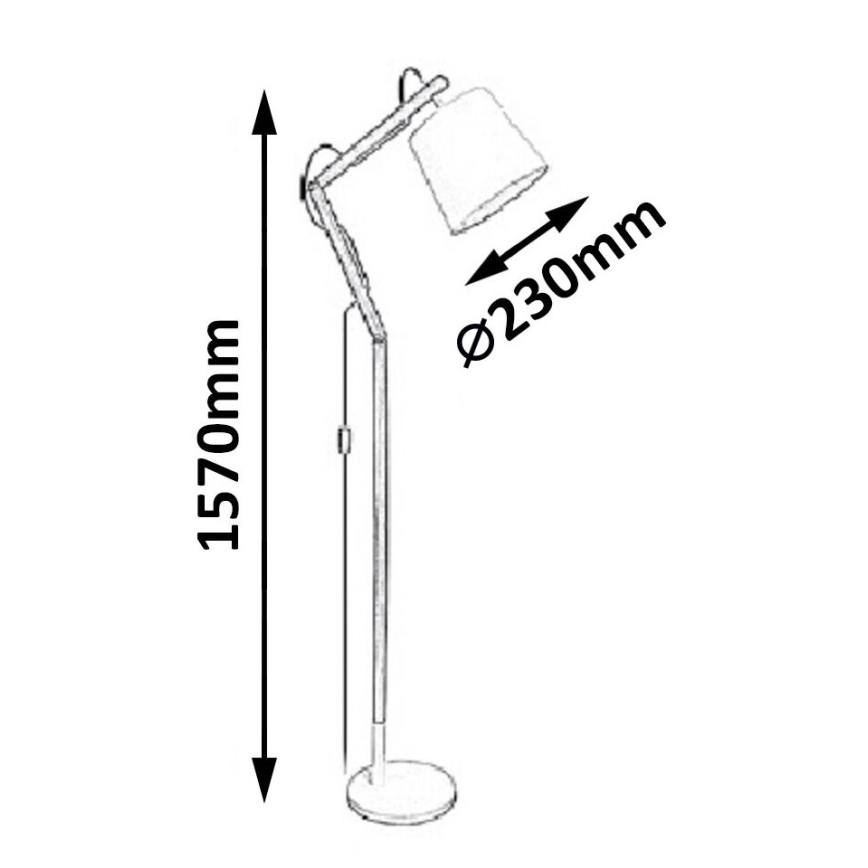 Rabalux - Golvlampa E27/60W bok