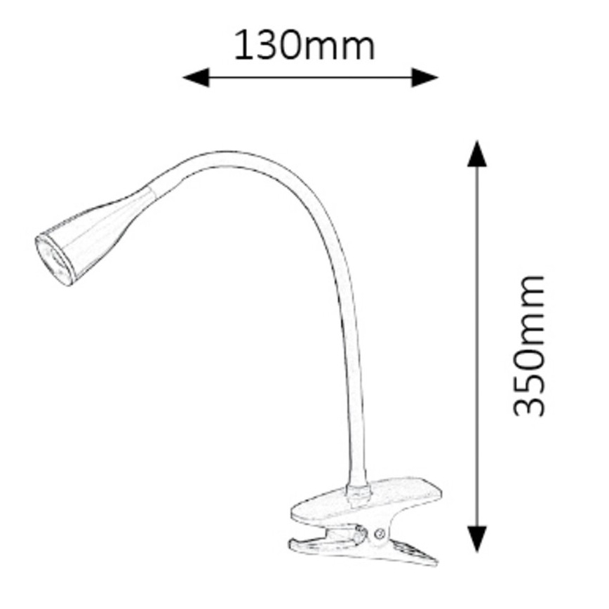 Rabalux 4195 - Barn LED-Lampa med klämma JEFF 1xLED/4,5W/230V