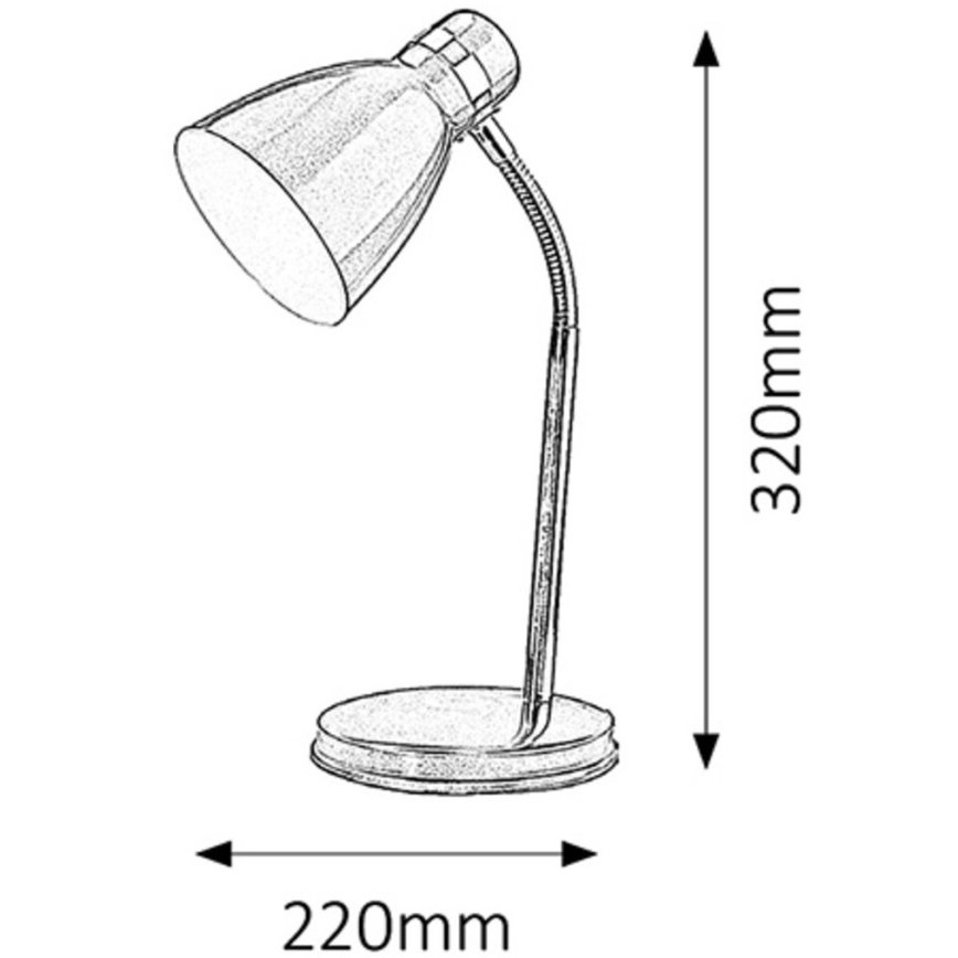 Rabalux 4207 - Bordslampa PATRIC 1xE14/40W/230V