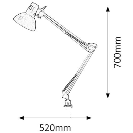 Rabalux 4214 - Bordslampa ARNO 1xE27/60W/230V