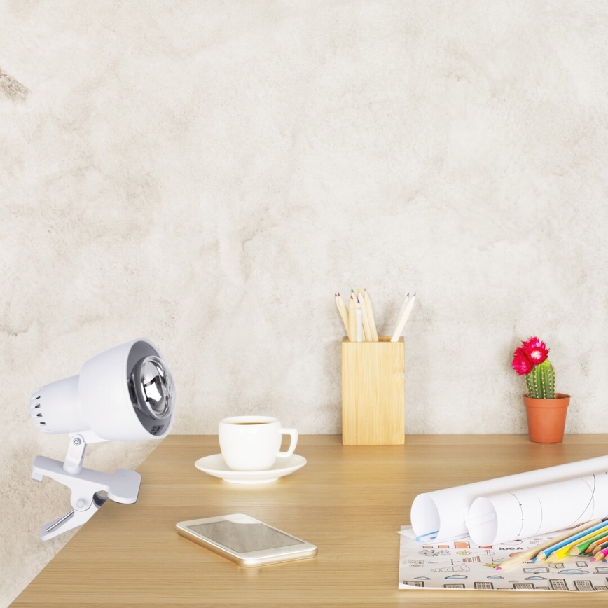 Rabalux 4356 - lampa med klämma 1xE14/40W/230V vit