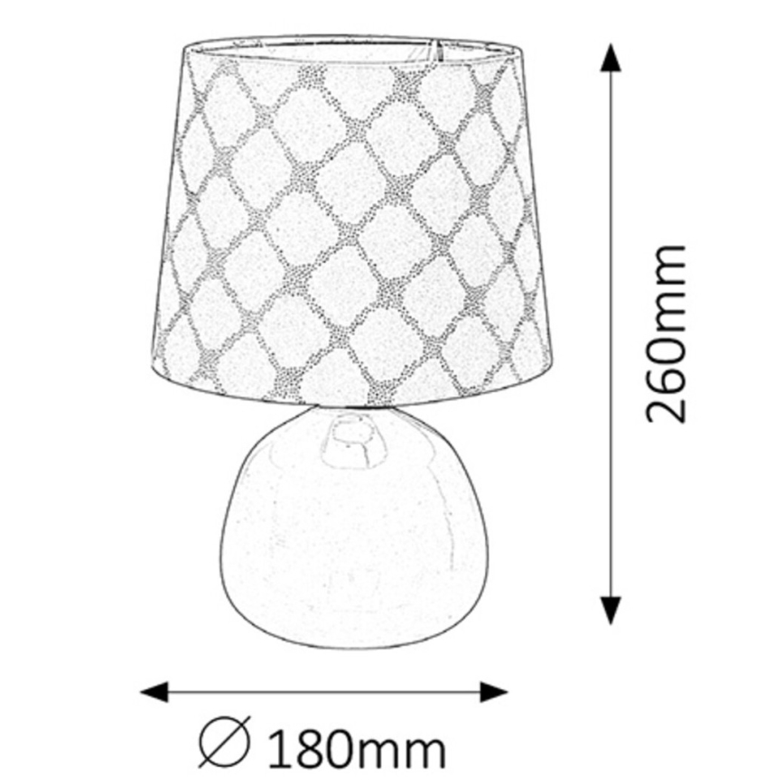 Rabalux 4379 - Bordslampa ELLIE E14/40W vit