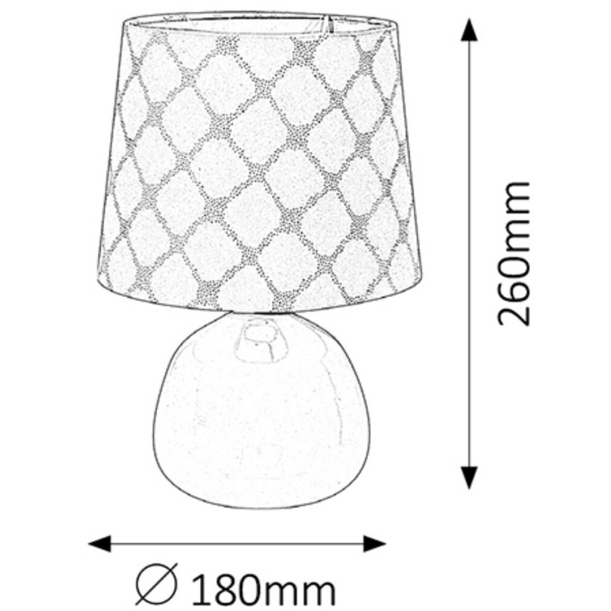 Rabalux 4380 - Bordslampa ELLIE E14/40W beige