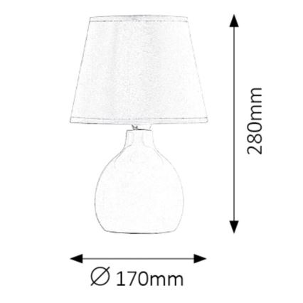 Rabalux - Bordslampa 1xE14/40W/230V vit