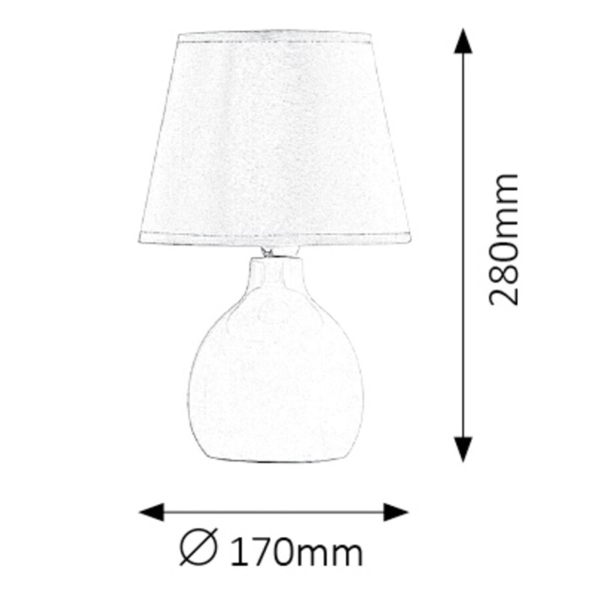 Rabalux - Bordslampa 1xE14/40W/230V vit
