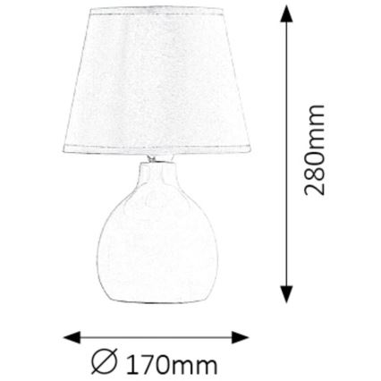 Rabalux 4476 - Bordslampa ANGALL 1xE14/40W/230V