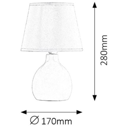 Rabalux 4477 - Bordslampa ANGALL 1xE14/40W/230V