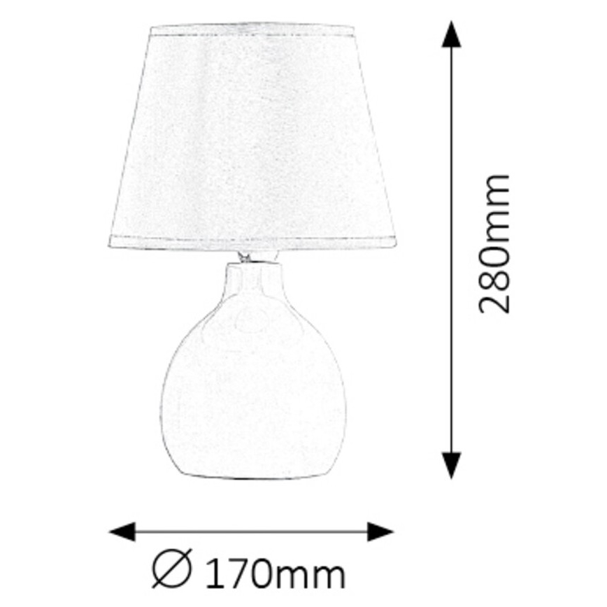 Rabalux 4477 - Bordslampa ANGALL 1xE14/40W/230V