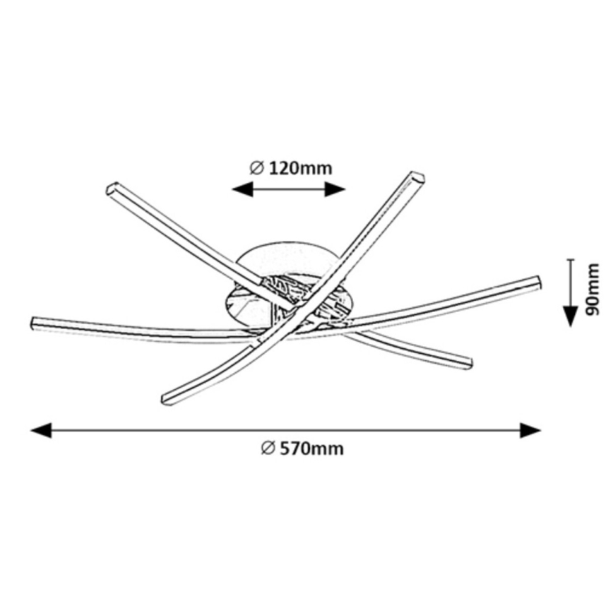 Rabalux - LED taklampa LED/21W/230V 4000K