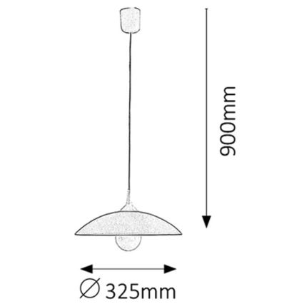 Rabalux 4613 - Ljuskrona CUPOLA RANGE 1xE27/60W/230V