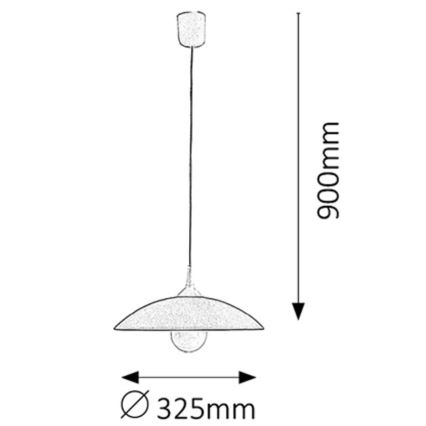Rabalux 4615 - Ljuskrona CUPOLA RANGE 1xE27/60W/230V