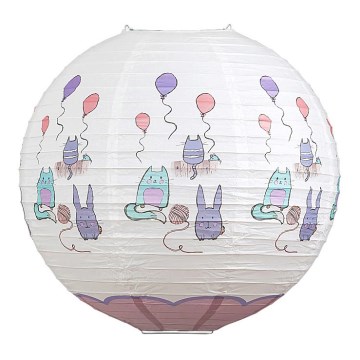 Rabalux 4632 - lampskärm för ljuskrona för barn CATHY E27 diameter 40 cm
