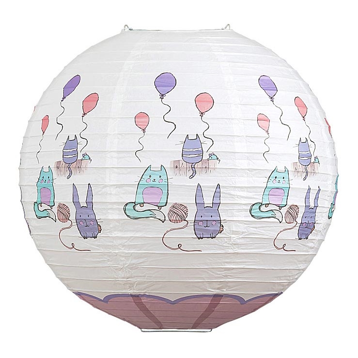 Rabalux 4632 - lampskärm för ljuskrona för barn CATHY E27 diameter 40 cm