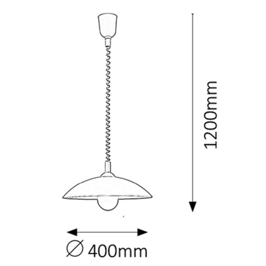 Rabalux 4780 - Pull-down Ljuskrona ROUND 1xE27/60W/230V
