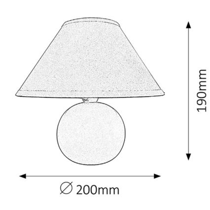 Rabalux 4904 - Bordslampa ARIEL 1xE14/40W/230V