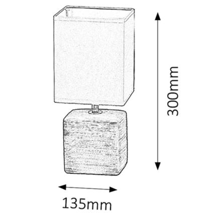 Rabalux 4928 - Bordslampa ORLANDO 1xE14/40W/230V