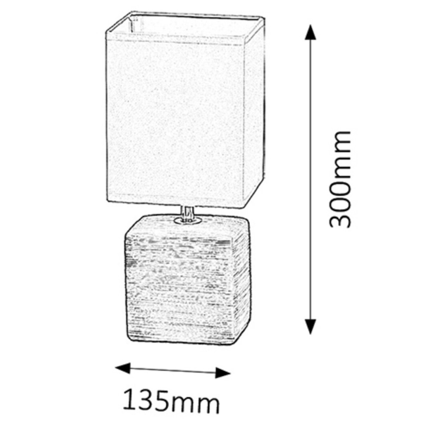 Rabalux 4928 - Bordslampa ORLANDO 1xE14/40W/230V