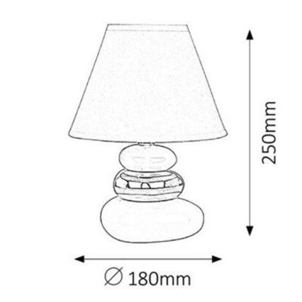Rabalux 4948 - Bordslampa SALEM 1xE14/40W/230V