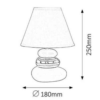 Rabalux 4949 - Bordslampa SALEM 1xE14/40W/230V