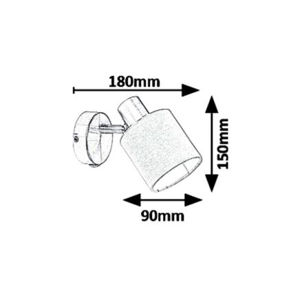 Rabalux 5009 - Spotlight NATINA 1xE14/25W/230V