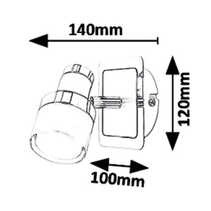 Rabalux 5021 - LED Väggspotlight HAROLD LED/5W/230V IP44