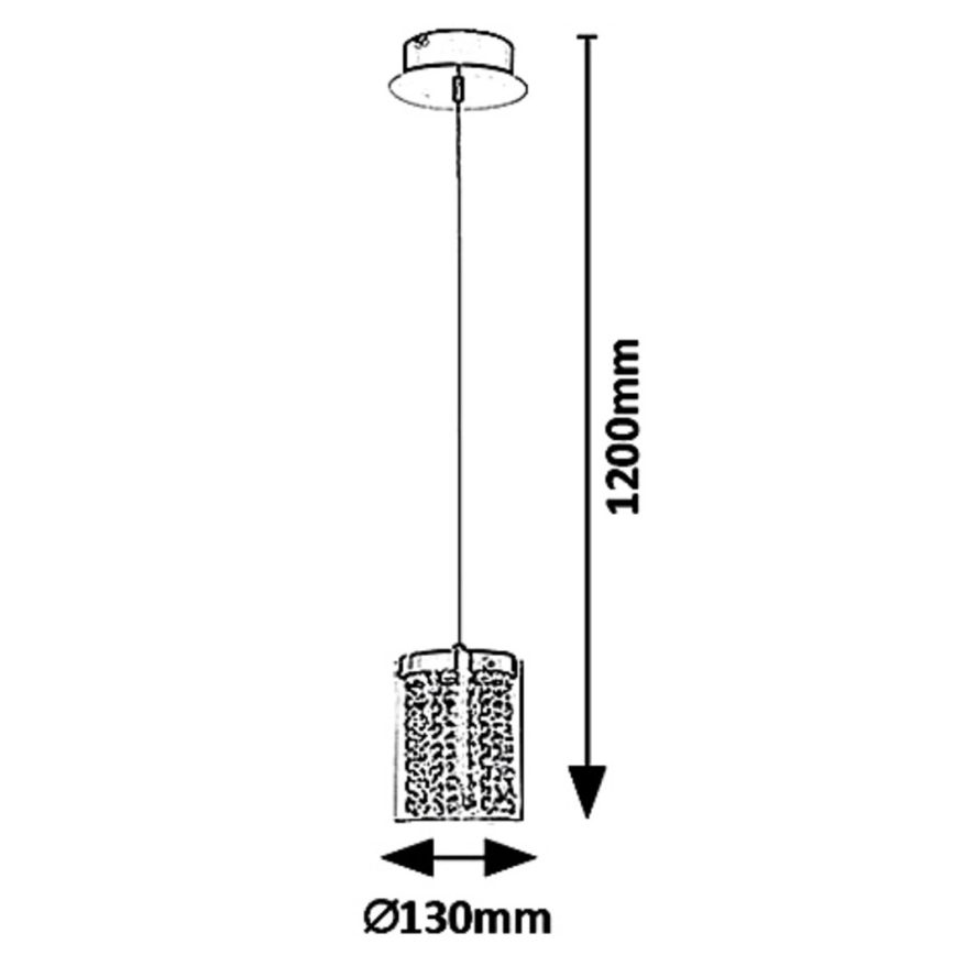 Rabalux 5043 - LED Ljuskrona med snöre ASTRELLA LED/6W/230V